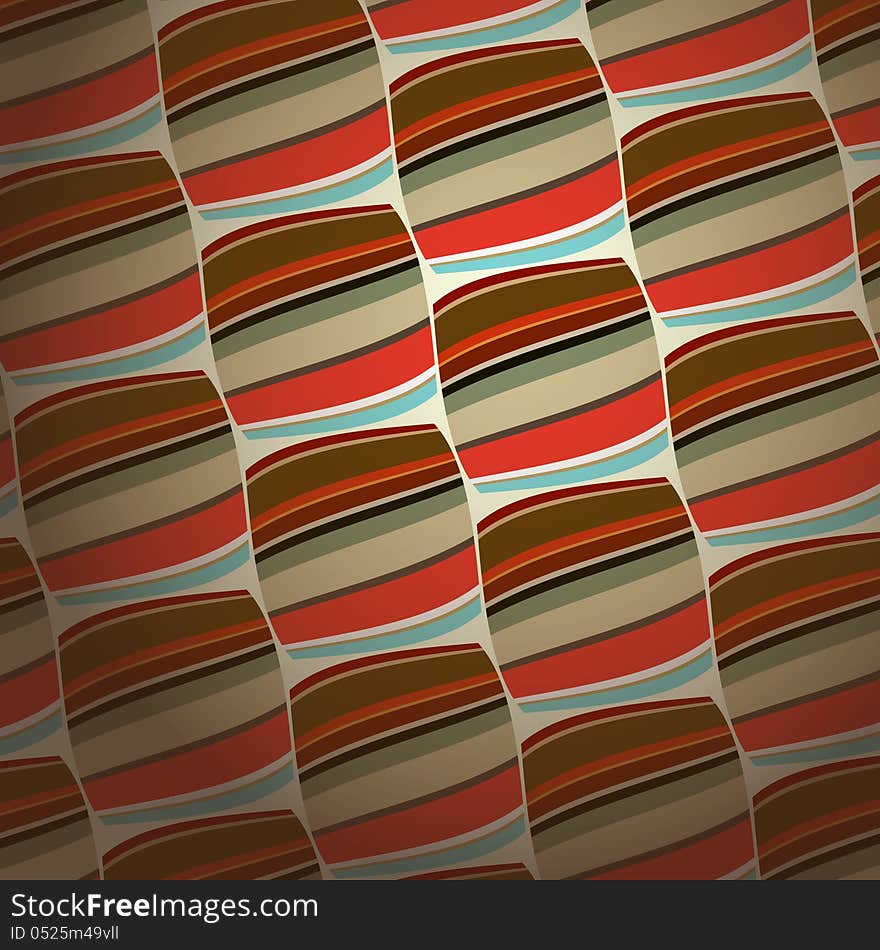 New retro styled pattern with colored stripes can use like vintage wallpaper. New retro styled pattern with colored stripes can use like vintage wallpaper