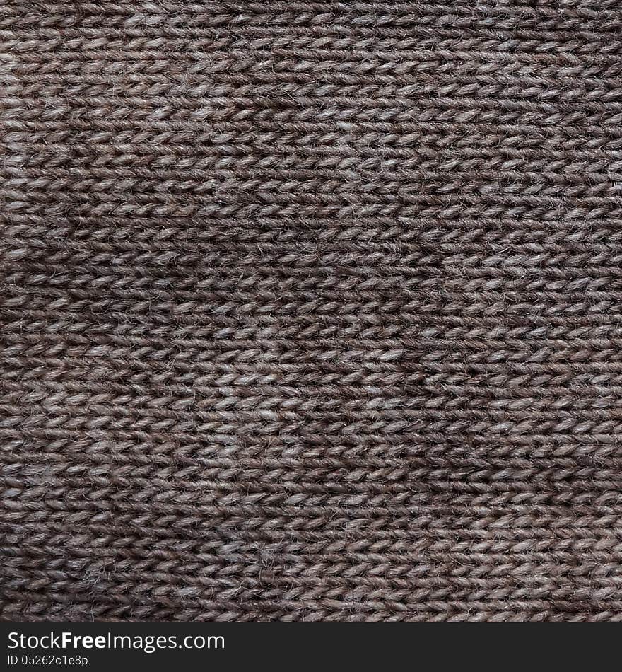 Knitted wool texture, brown