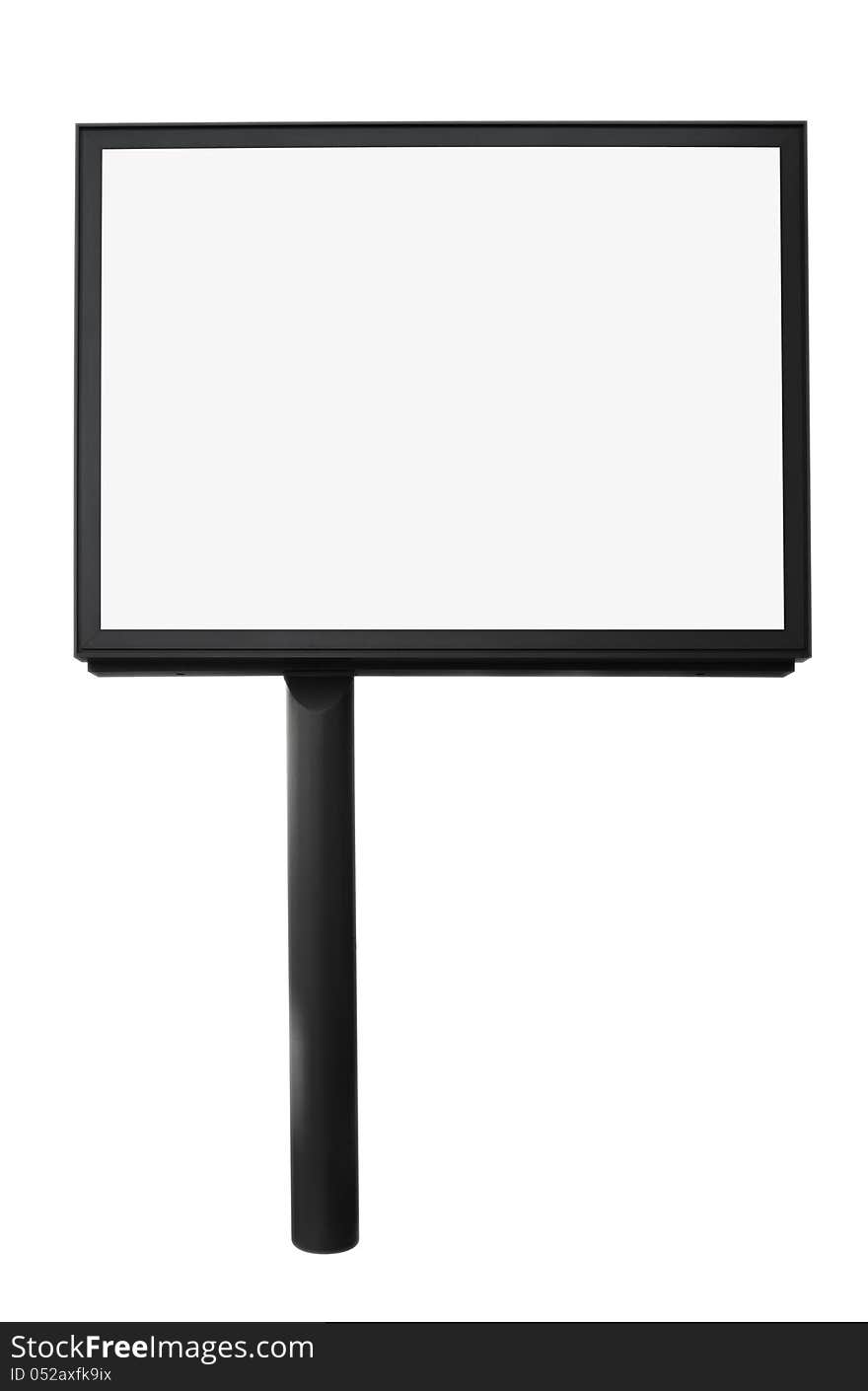 Blank Billboard for your advertising situated (with work path). Blank Billboard for your advertising situated (with work path)