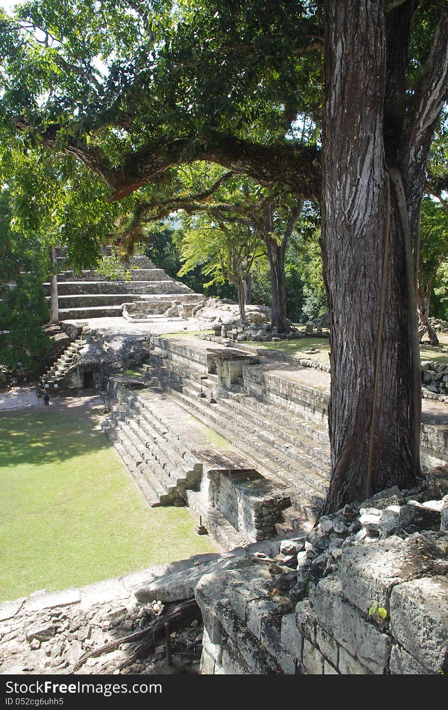 Copan, archeological Maya side in Central America. Copan, archeological Maya side in Central America