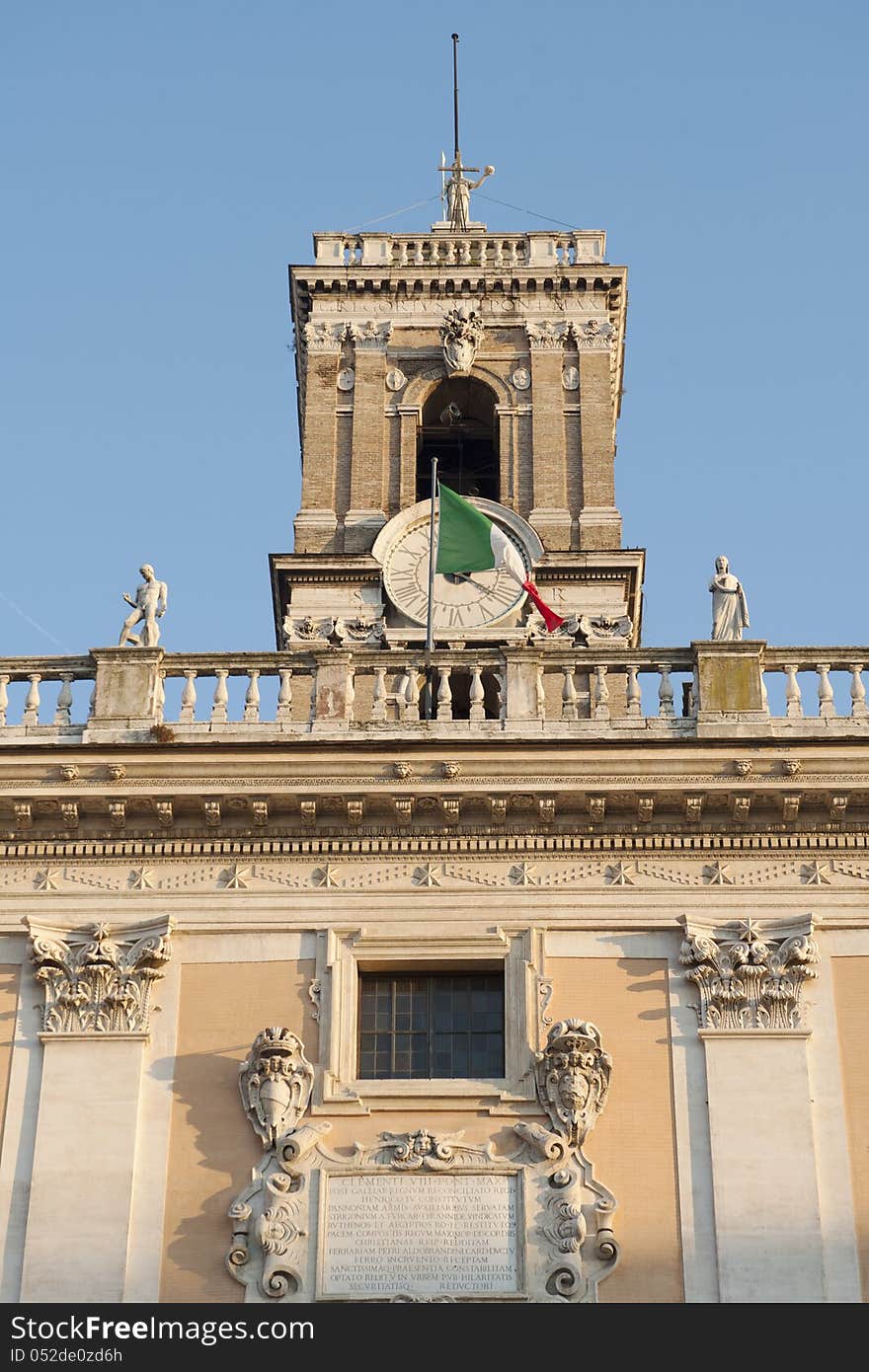 Clock Tower in Capitol hill in Rome