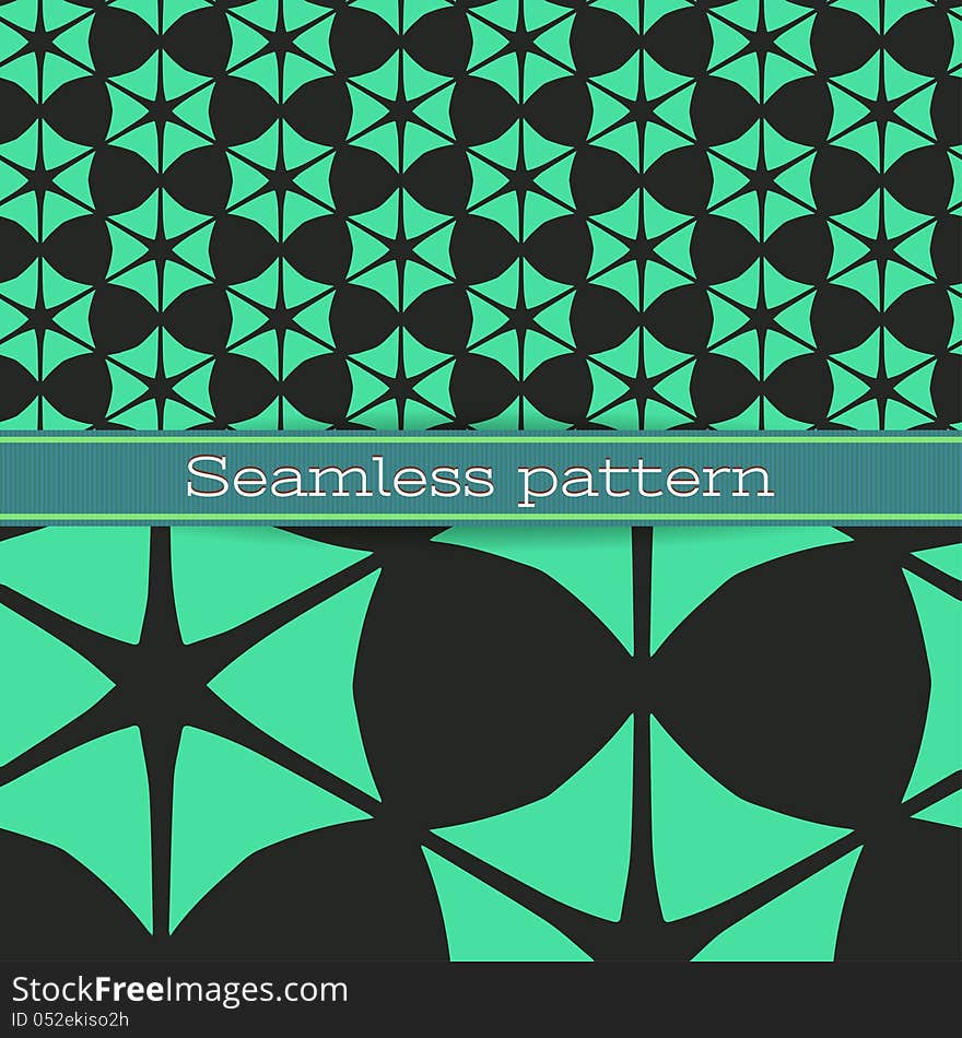 Vector geometric seamless pattern