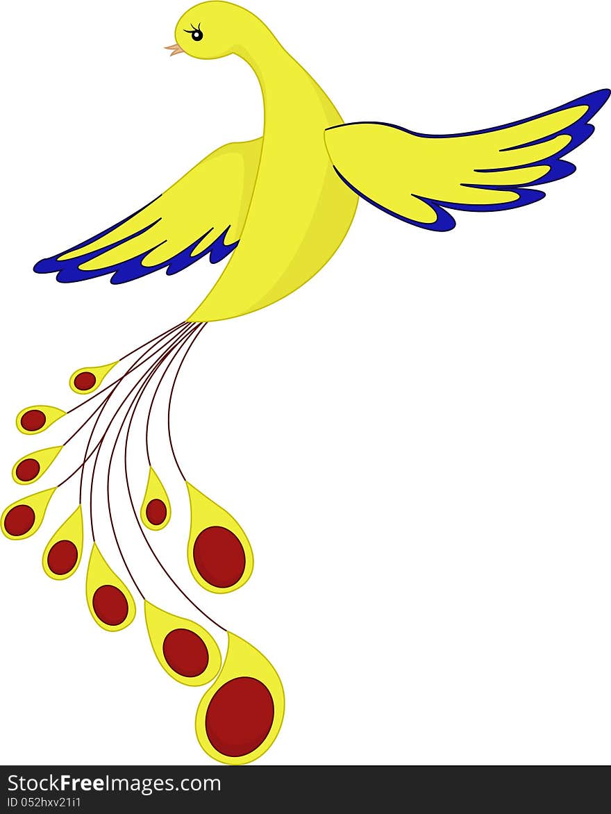 Vector illustration of fantasy bird