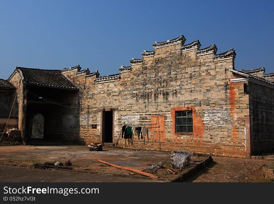 Inide of Hakka round house