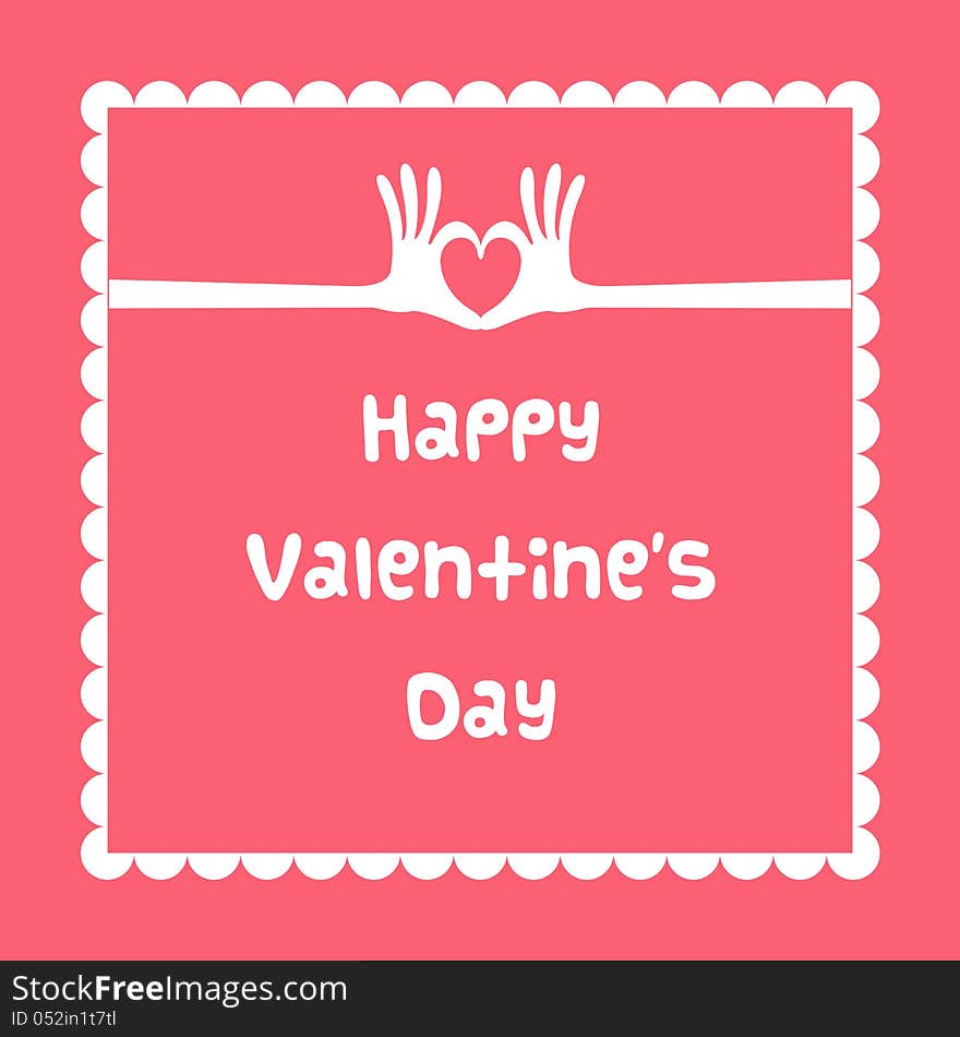 Happy valentine's day card vector. Happy valentine's day card vector