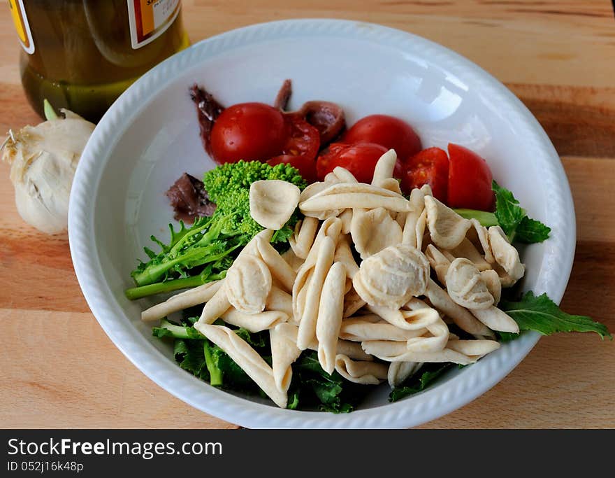 Italian Cuisine - Orecchiette And Turnip Greens