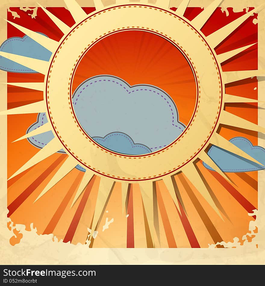 Summer background. Vector illustration. Eps 10.