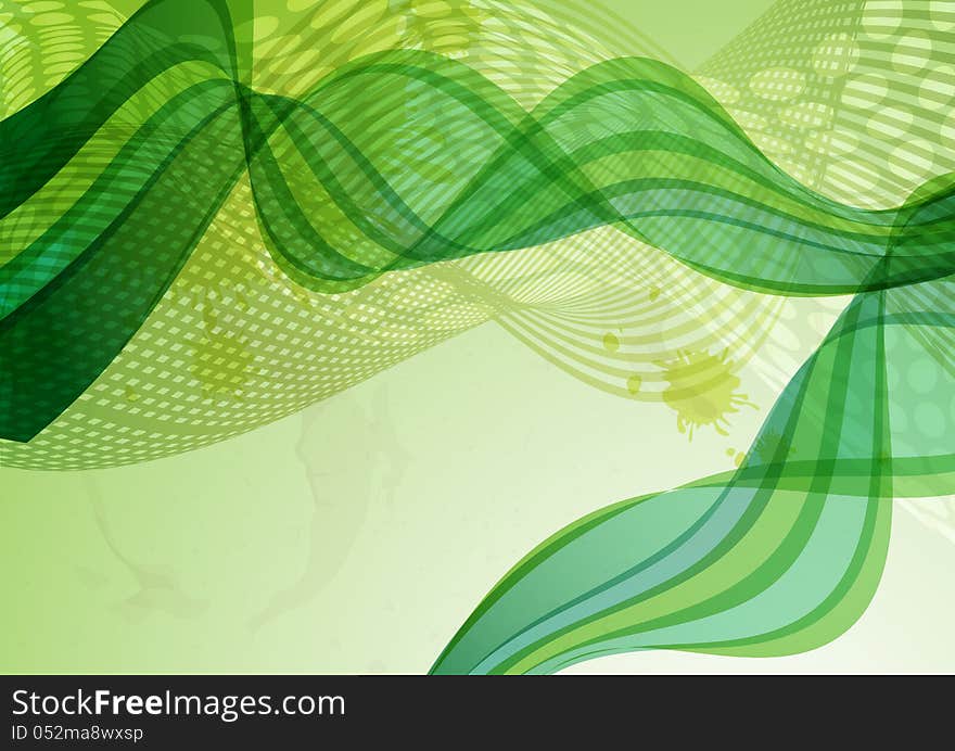 Abstract green background. Vector illustration. Eps 10.