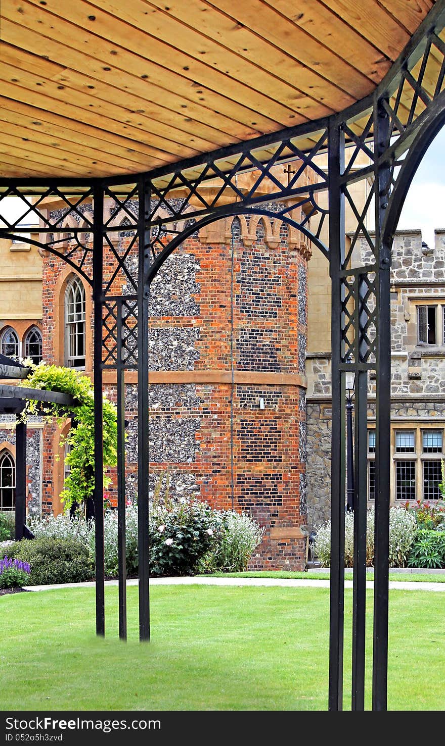 Castle garden pergola