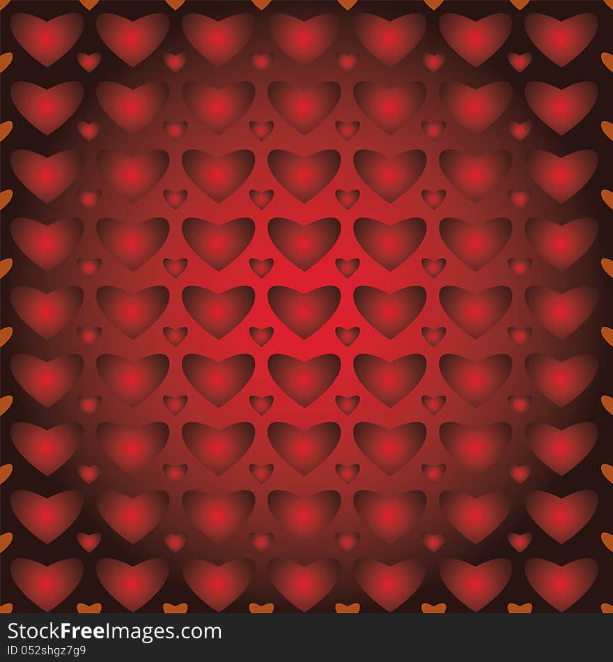 Background, seamless pattern, hearts