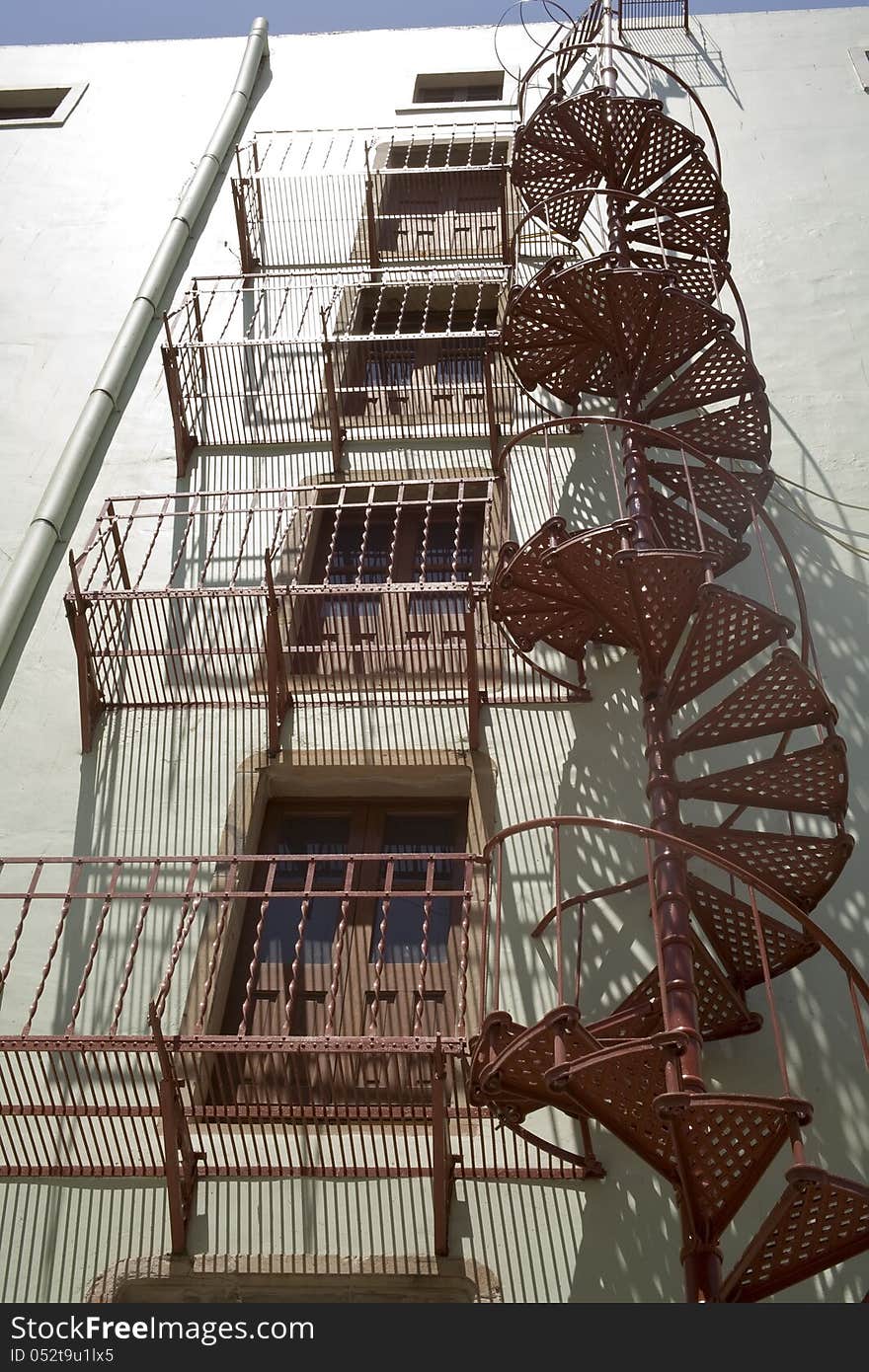 Unusual Circular Fire Escape