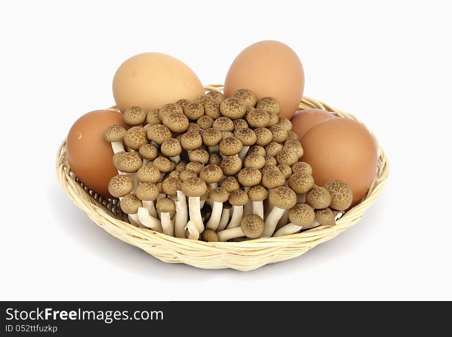 Egg and mushroom