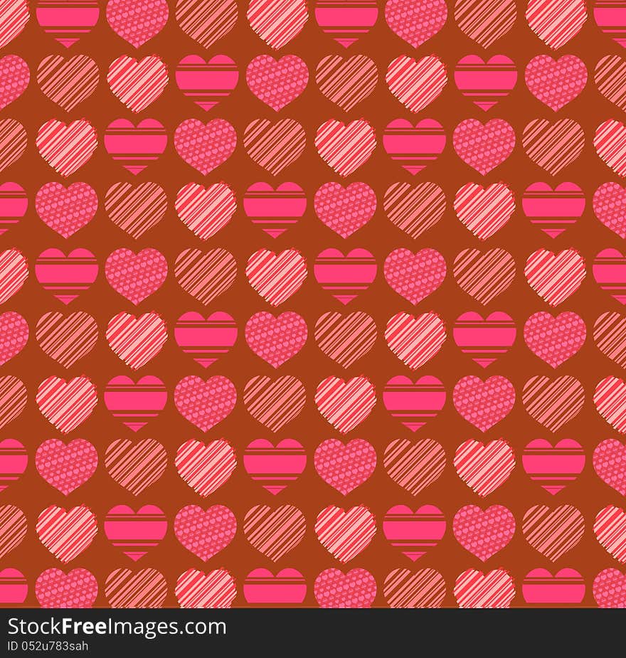 Valentines Day pattern background