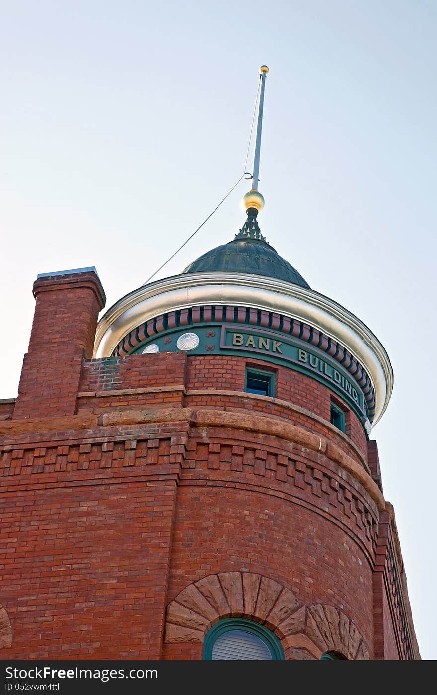 Historic Bank Building structure in Leadville, Colorado