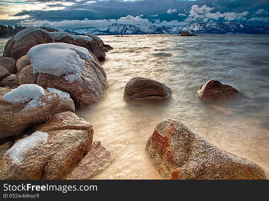 Rocks in Lake Tahoe