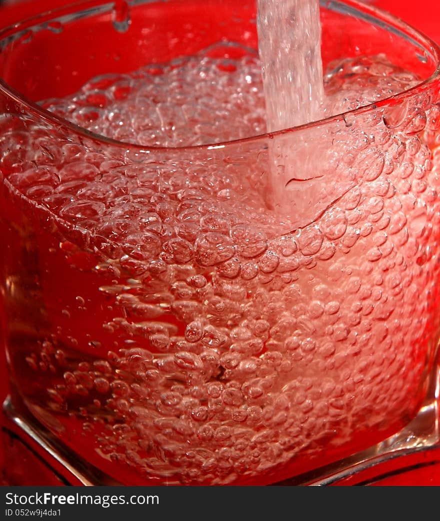 Bubbles in a glass