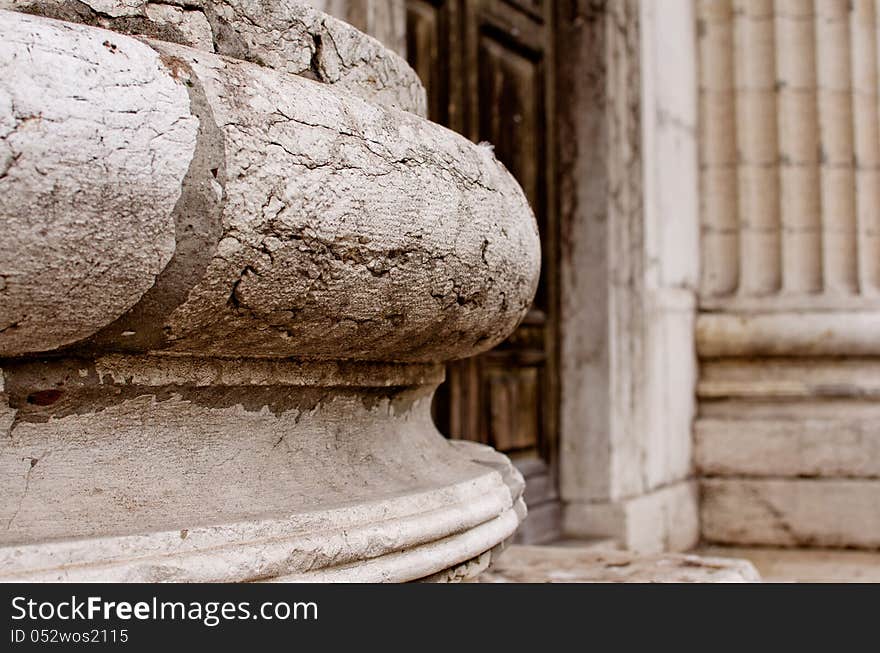 Detail of the roman amphiteatre in Verona, Italy.