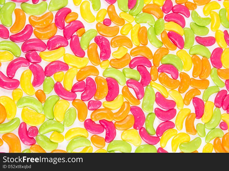 Sweet candies spreading background