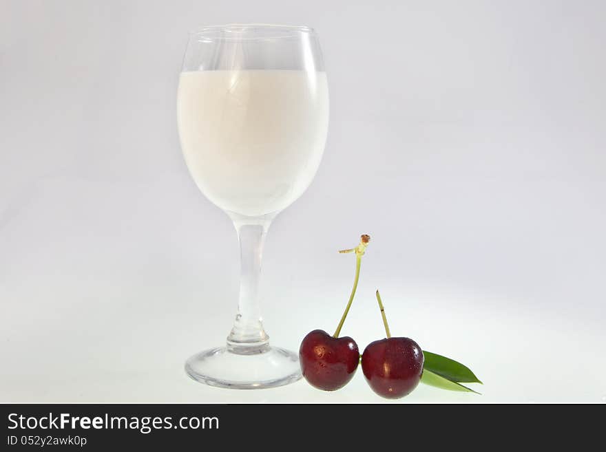 Drink and cherry