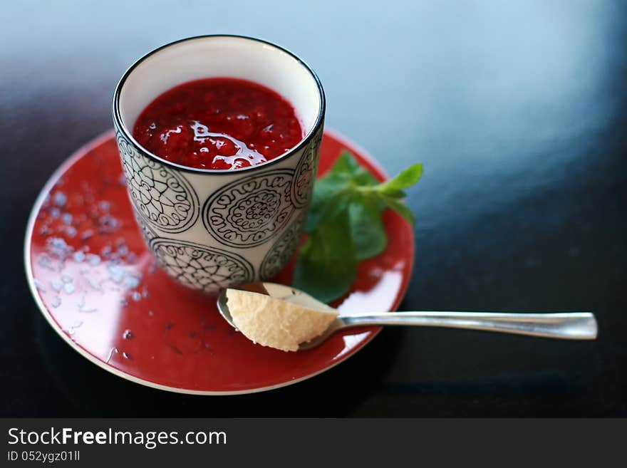 Chinese dessert served in oriental restaurant