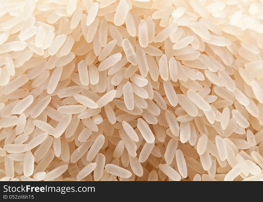 Raw rice.