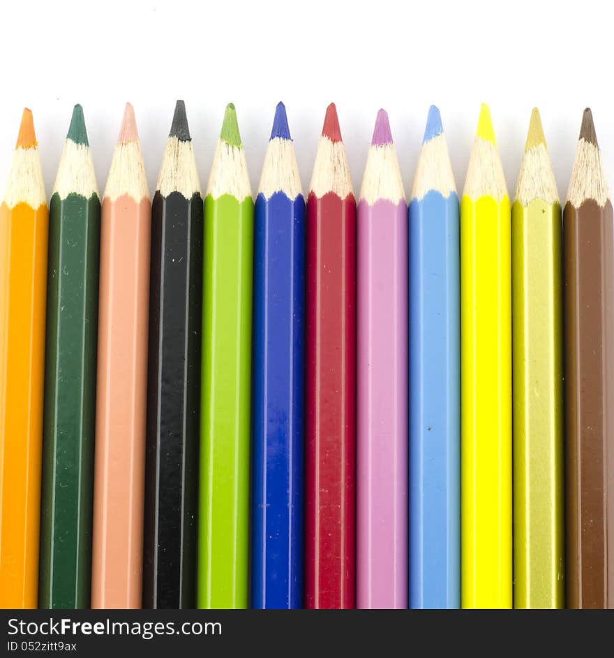 Straight colorful pencil have many color. Straight colorful pencil have many color