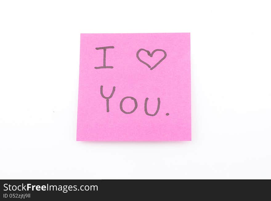 Post it I love you