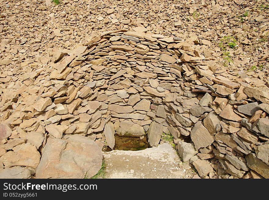 Source of water in the anhydrous area in mountain Rhodope, Bulgaria. Source of water in the anhydrous area in mountain Rhodope, Bulgaria