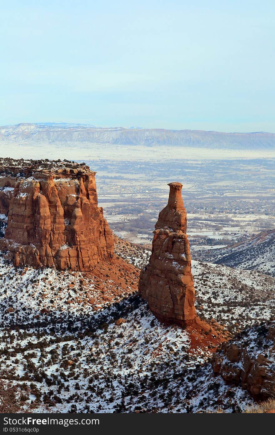 Red rock monument