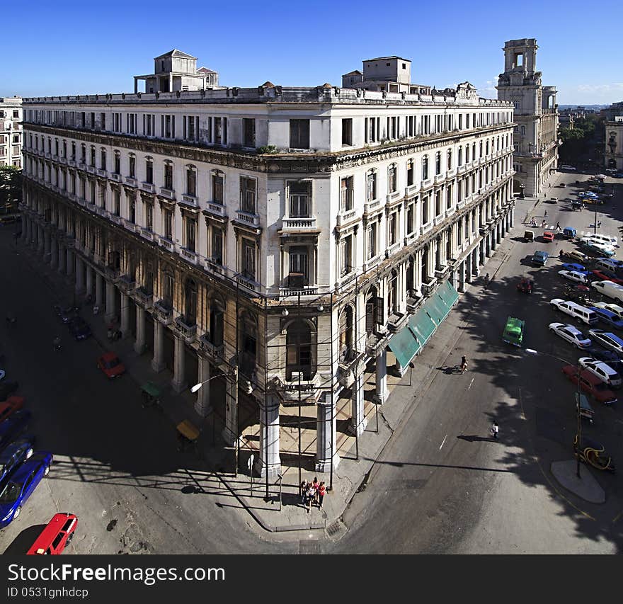 Supermarket  Manzano de Gomez  Historic center of Havana. Cuba.