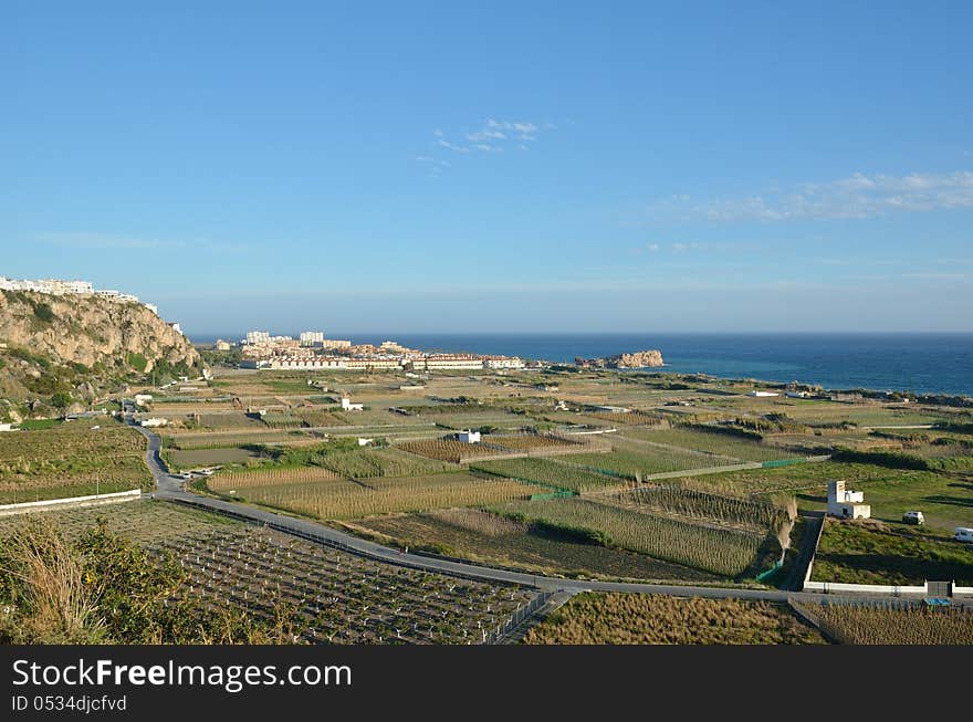 Fertile valley of the Costa Tropical