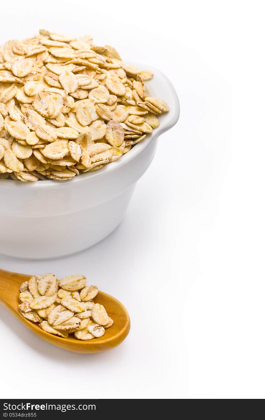 Cereal bowl on white background. Cereal bowl on white background.