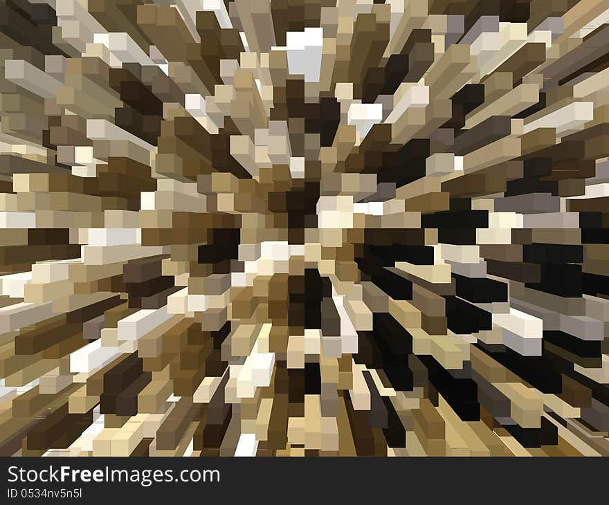 Abstract image with background from brown strips