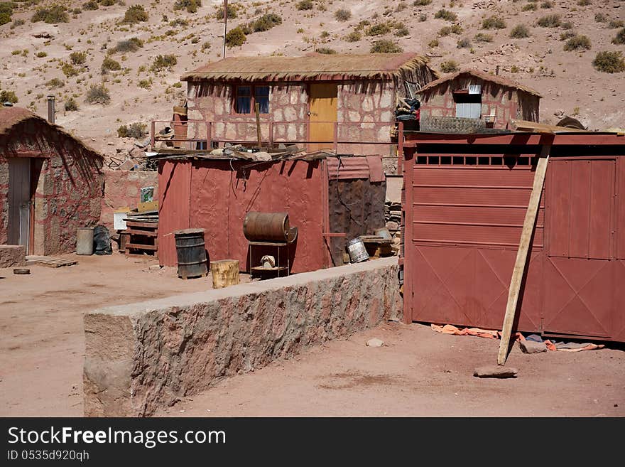 Isolated home in the Atacama Desert.