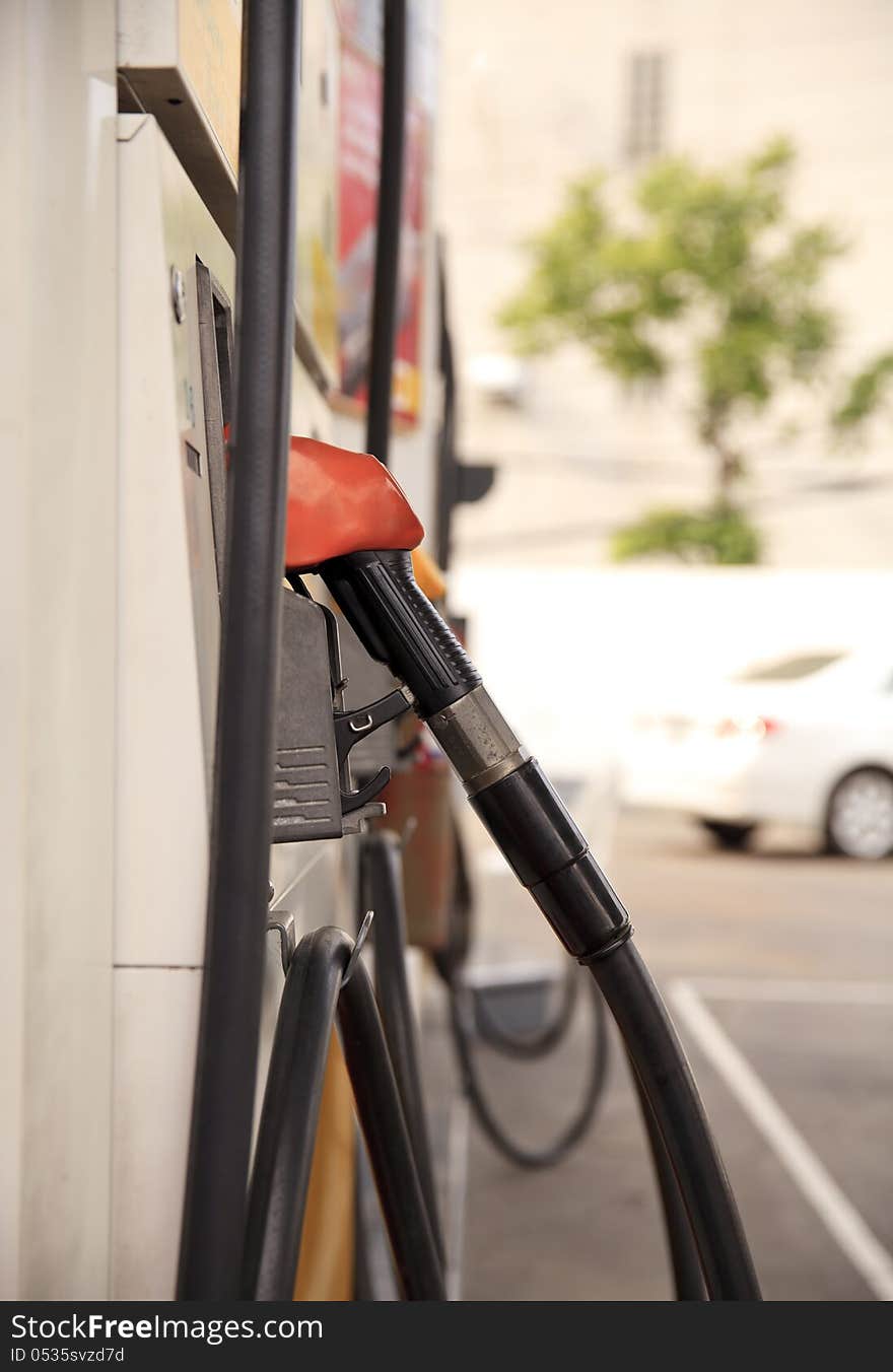 Fuel pump dispensers in Gas Station