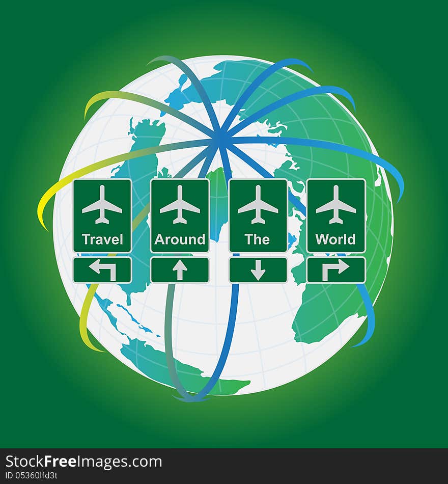 Travel signs, Travel Around The World