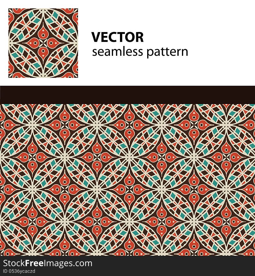 Eastern seamless pattern. Vector illustration. Eastern seamless pattern. Vector illustration