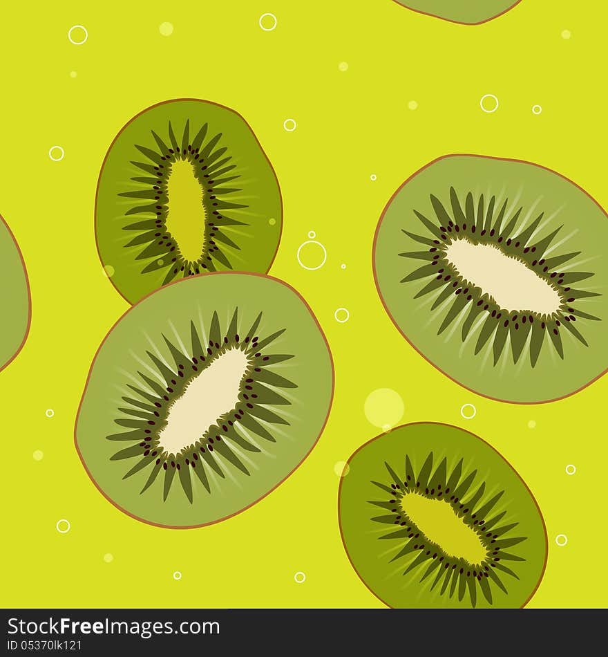 Background of kiwi slices