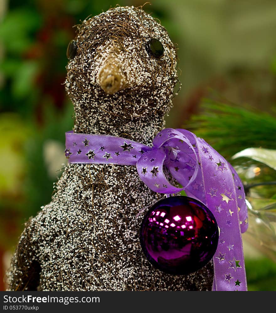 A Penguin decorative prepared for the festive season. A Penguin decorative prepared for the festive season.