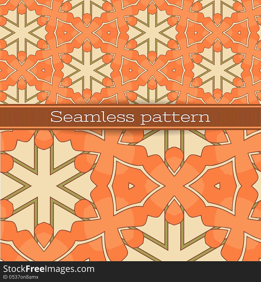 Vector geometric seamless pattern