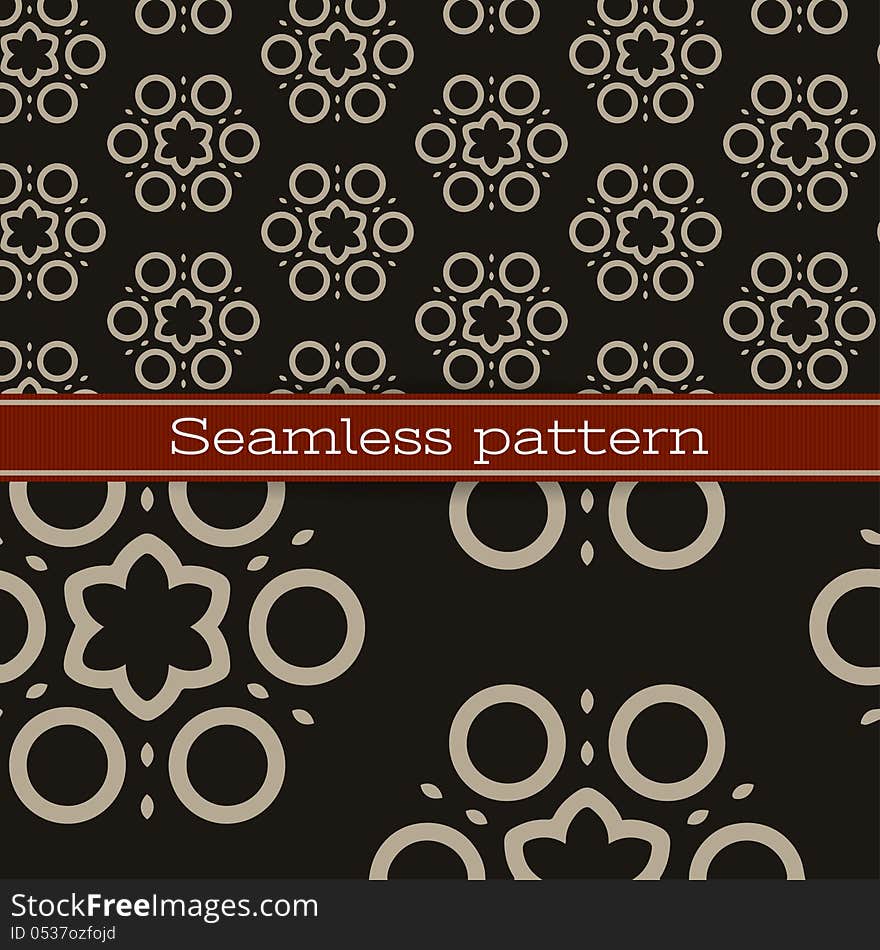 Vector geometric seamless pattern