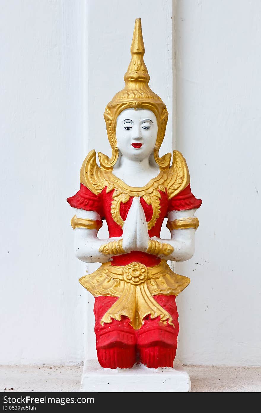 Goddess statue in the temple;according to the beliefs of Thailand. Goddess statue in the temple;according to the beliefs of Thailand.