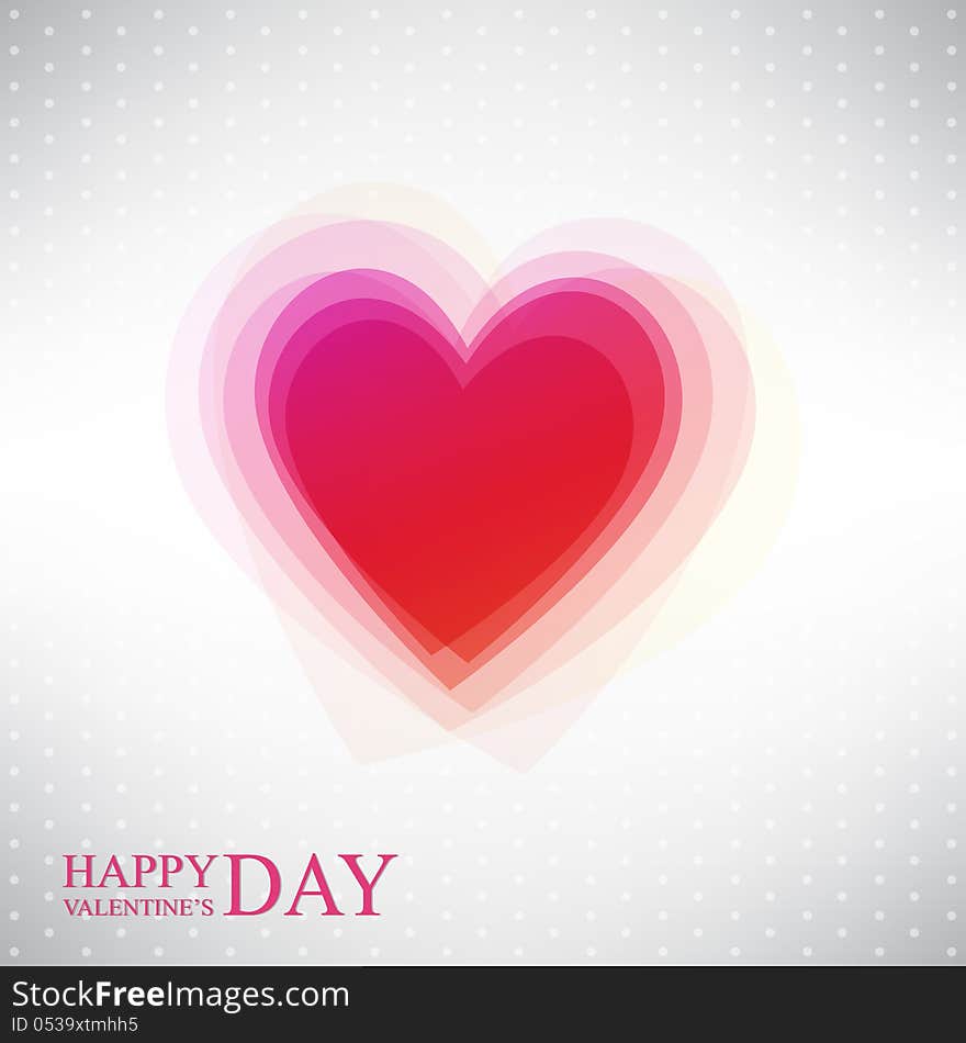 Vector illustration by Valentines Day with abstract heart. Vector illustration by Valentines Day with abstract heart