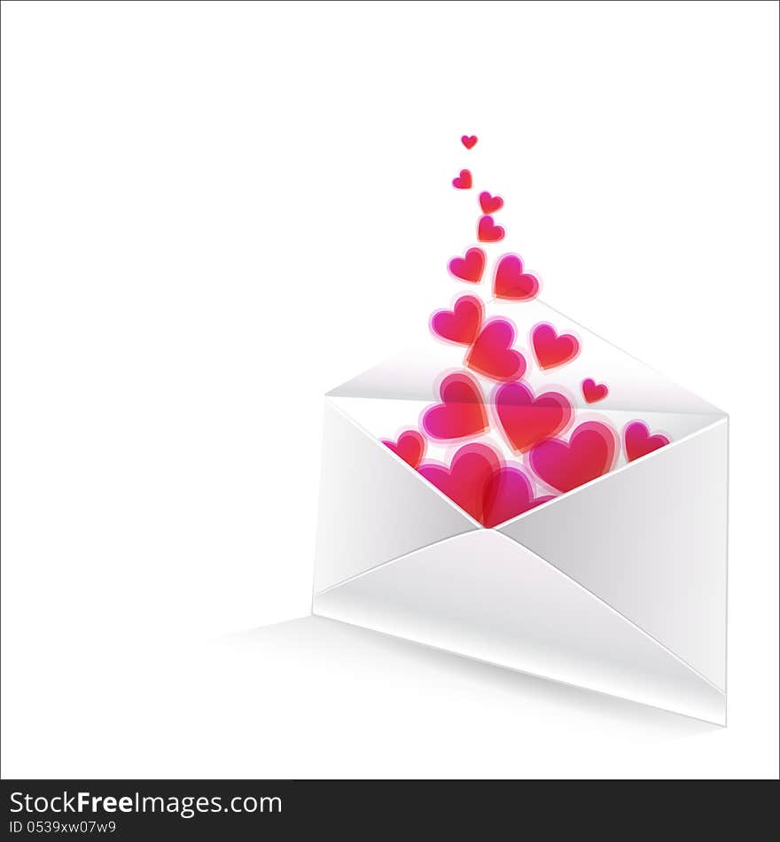 Heart in the envelope