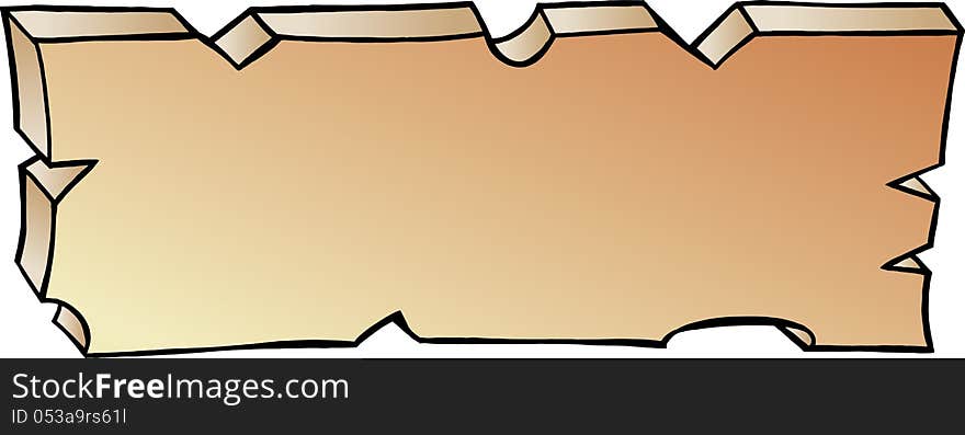 Hand-drawn Vector illustration of a Plank