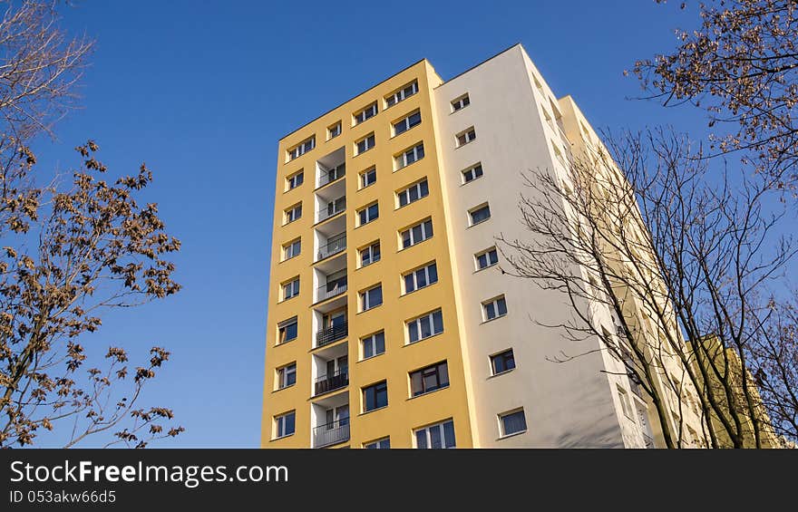 Residential new block in Bytom, Silesia region, Poland. Residential new block in Bytom, Silesia region, Poland