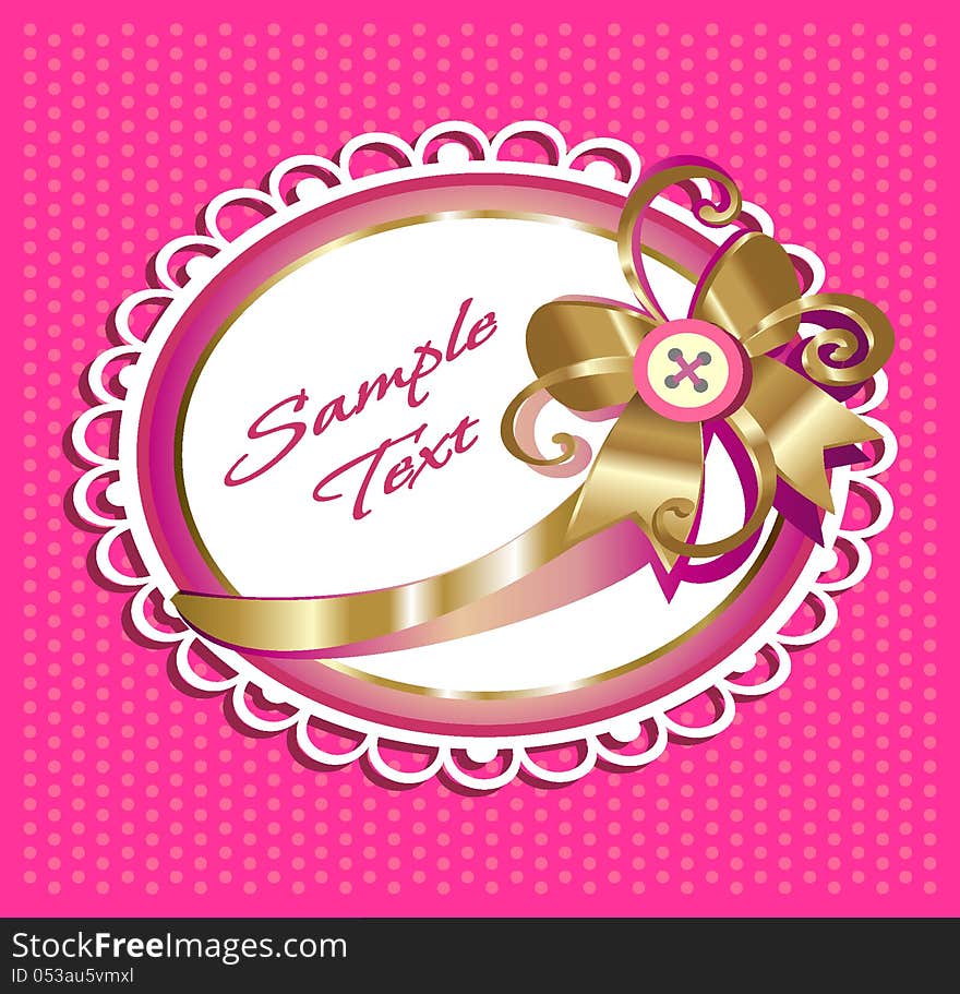 Decorative gift vector lacy shape