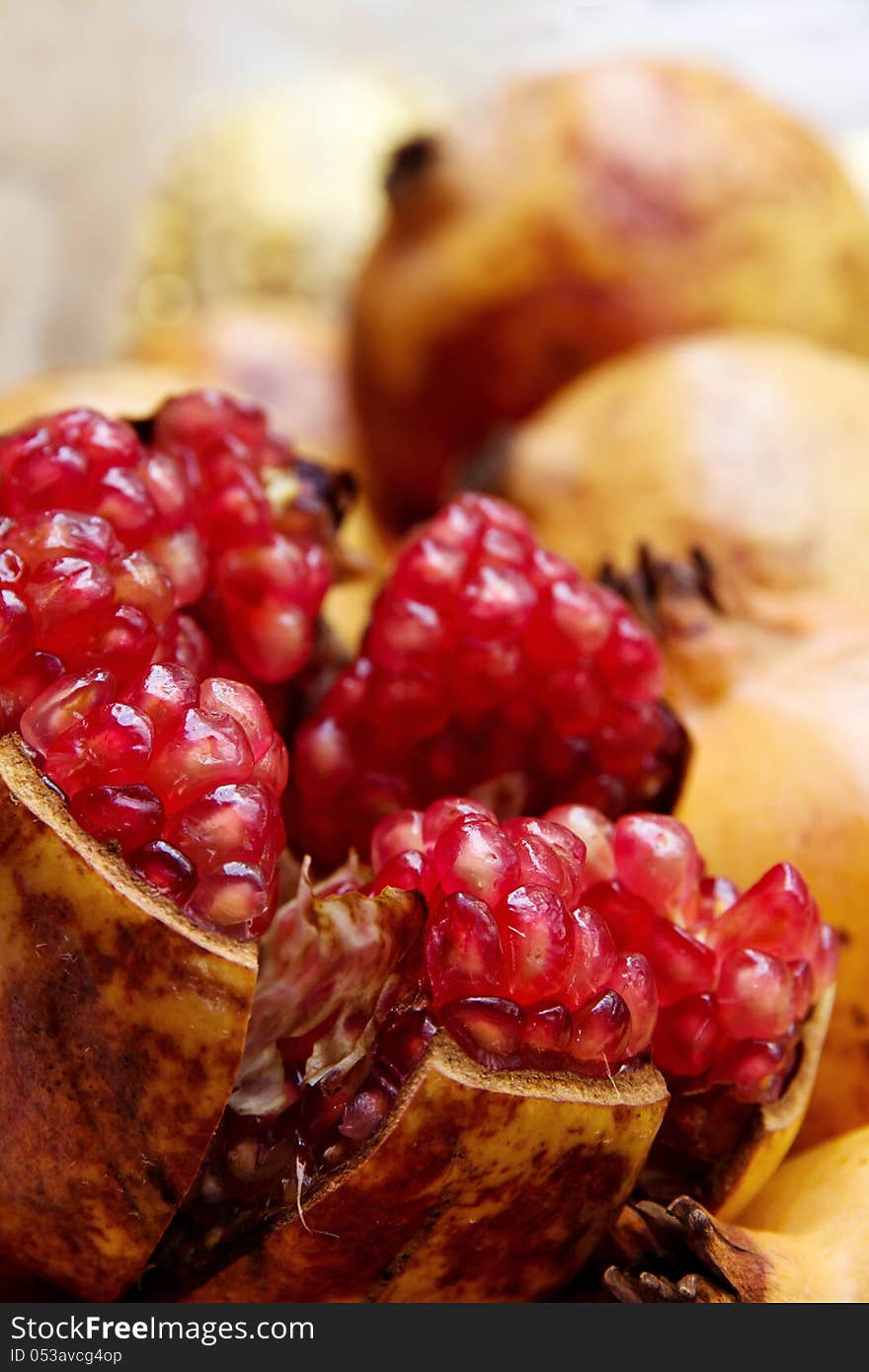 Close up image of Pomegranate