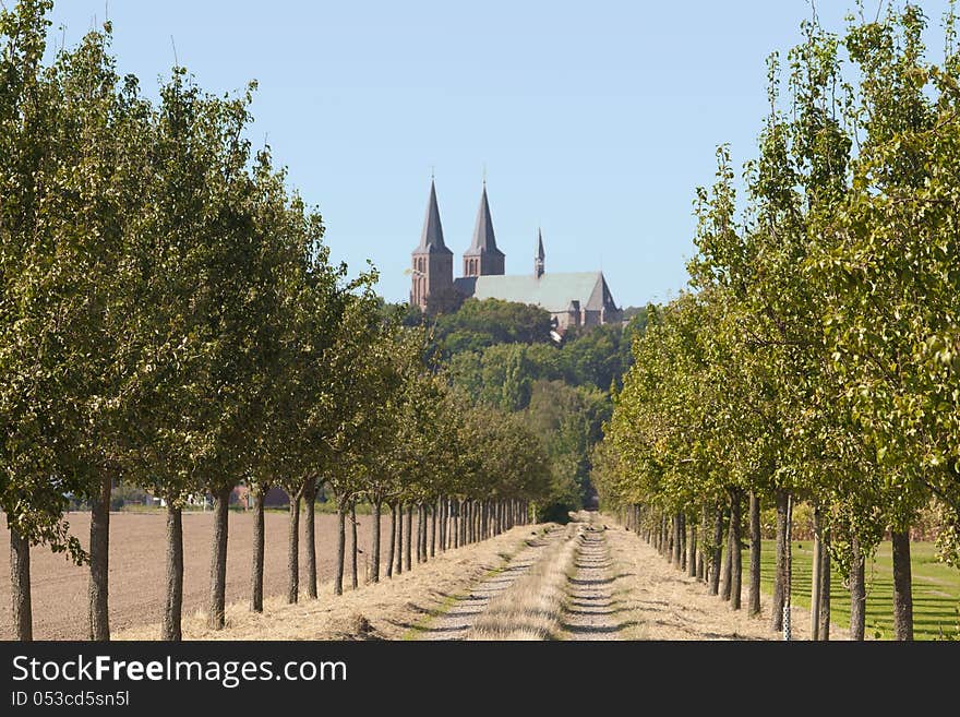 Historic church in Cleves, Germany