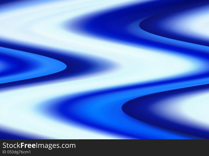 Big blue zigzag waves background